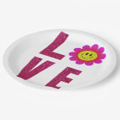 ラブサンフラワー ペーパープレート (アングル)