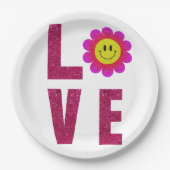ラブサンフラワー ペーパープレート (正面)