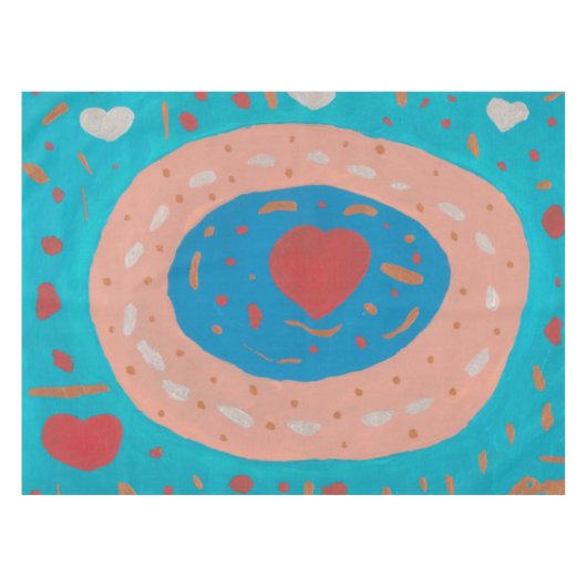 ラブサークルテーブルクロス テーブルクロス (正面(横))