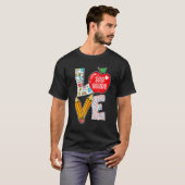 ラブサードグレードアップル新学期先生 Tシャツ (正面フル)