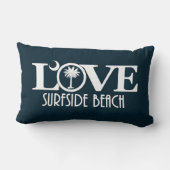 ラブサーフサイドビーチサウスカロライナ ランバークッション (裏面)