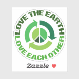 ラブザアースグリーン環境活動家 シール