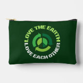 ラブザアース環境認識度グリーン アクセサリーポーチ (正面)