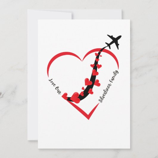 ラブザシルバーライナーファミリーフライトハートシンプル シーズンカード (正面)