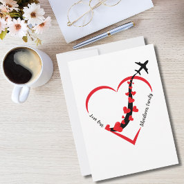 ラブザシルバーライナーファミリーフライトハートシンプル シーズンカード