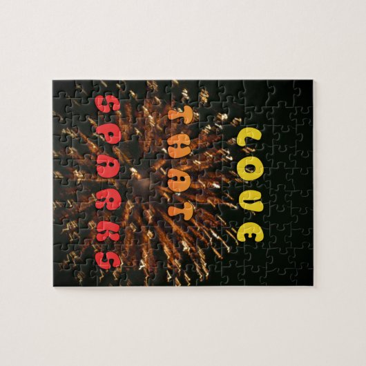 ラブザスパークス抽象芸術アートデザインプリント ジグソーパズル (横)