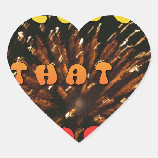 ラブザスパークス抽象芸術アートデザインプリント ハートシール (正面)