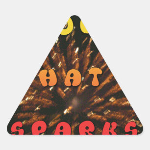 ラブザスパークス抽象芸術アートデザインプリント 三角形シール