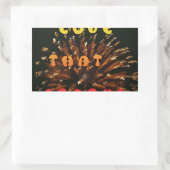 ラブザスパークス抽象芸術アートデザインプリント 長方形シール (バッグ)