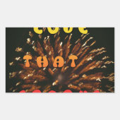 ラブザスパークス抽象芸術アートデザインプリント 長方形シール (正面)