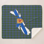 ラブザノバスコシアタータンチェックシェルパブランケット シェルパブランケット (正面(横))