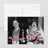 ラブザハッピーカップルヴィンテージオリジナル ポストカード (正面/裏面)