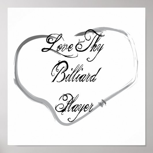 ラブザビリヤード選手 ポスター (正面)
