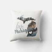 ラブザホーム州オブミシガンシルエット クッション (裏面)