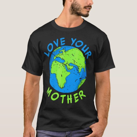 ラブザマザーアース救ヴィンテージ環境Ea Tシャツ (正面)