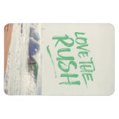 ラブザラッシュドライブラシタイポグラフィ写真テンプレート マグネット (横)