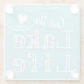 ラブザレイクライフカスタムカラー ガラスコースター (裏面)