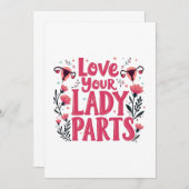 ラブザレディパーツウォンブ体ポジティビティ サンキューカード (正面/裏面)