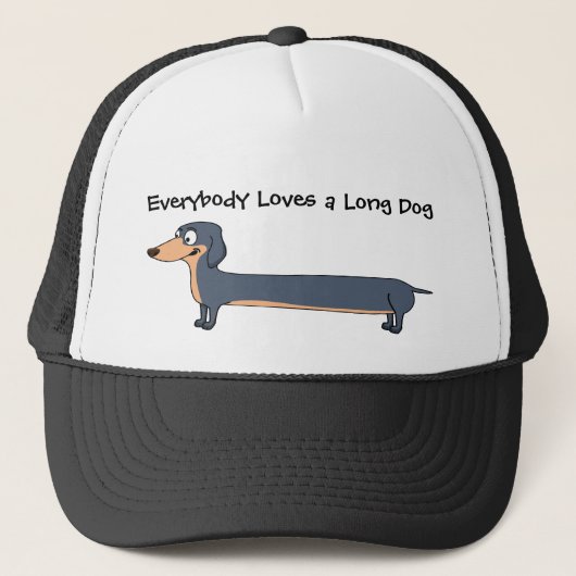 ラブザロングドッグ – Dachshund Trucker Hat キャップ (正面)
