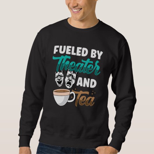 ラブシアターライフドラマ演技お茶を飲むキリスト スウェットシャツ (正面)