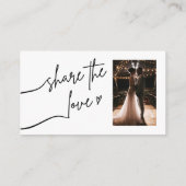 ラブシェアリングQRコード封入カード エンクロージャーカード (裏面)