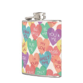 ラブシェイプの背景 フラスク (左)