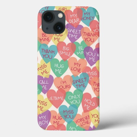ラブシェイプの背景 Case-Mate iPhoneケース (裏面)