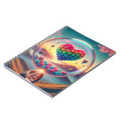 ラブシェイプアートスパイラルフォトノートブック ノートブック (左側)