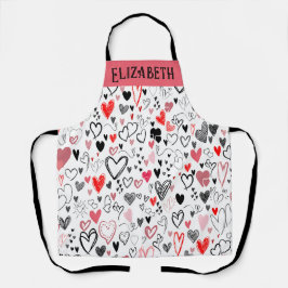 ラブシェフカスタムグルメ・カップル向けエプロン エプロン