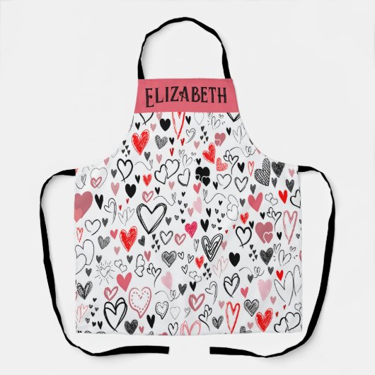 ラブシェフカスタムグルメ・カップル向けエプロン エプロン (正面)