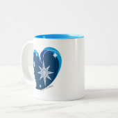 ラブシグネチャーブルーの冬 ツートーンマグカップ (正面左)