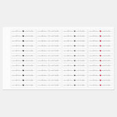 ラブシグネチャー名ハート ラベル (シート)