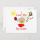 ラブシスタースティックフィギュア ポストカード (正面/裏面)