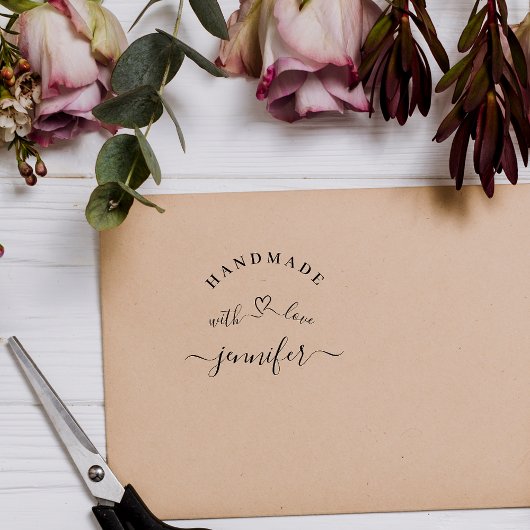 ラブシックなスクリプトモダンスタンプで手作り ラバースタンプ