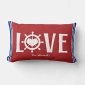 ラブシップハートバレンタインデー ランバークッション (正面)