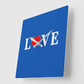 ラブシモダンック スクエア壁時計 (傾斜)