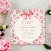 ラブシャッエレガントクフィアンスパーティーブライダルシャワー 招待状