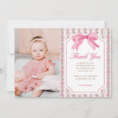 ラブシャックピンクファンシーワンガール誕生日 サンキューカード (正面)