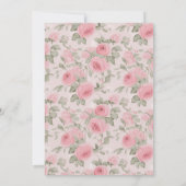 ラブシャックピンクローゼフラワーズブライダルシャワー 招待状 (裏面)