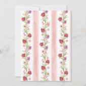 ラブシャックファンシーヴィンテージピンクフローラブライダルシャワー 招待状 (裏面)