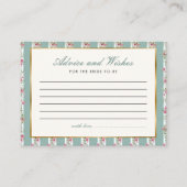 ラブシャックフィアンスアドバイスウィッシュブライダルシャワー エンクロージャーカード (正面)