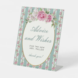 ラブシャックフィアンスアドバイスウィッシュブライダルシャワー 台座サイン