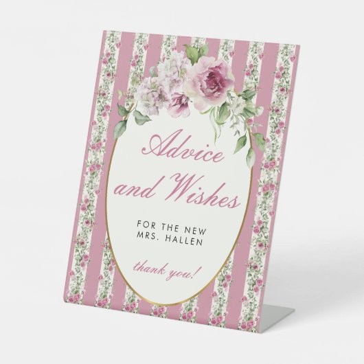 ラブシャックフィアンスアドバイスウィッシュブライダルシャワー 台座サイン (正面)