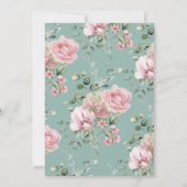 ラブシャックフィアンスガーデンパーティーシックブライダルシャワー 招待状 (裏面)