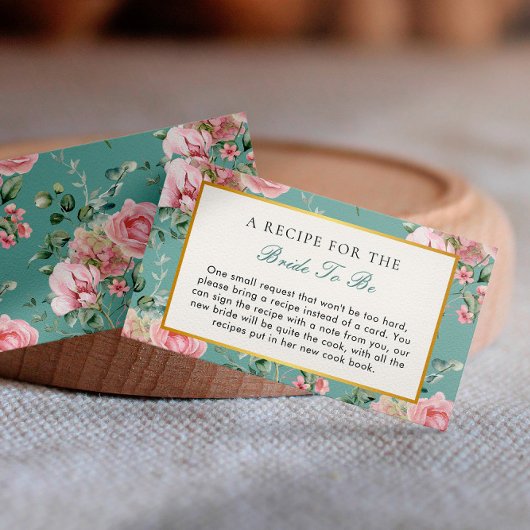 ラブシャックフィアンステアパーティーブライダルシャワーレシピ エンクロージャーカード