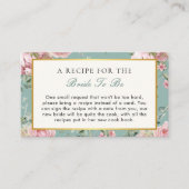 ラブシャックフィアンステアパーティーブライダルシャワーレシピ エンクロージャーカード (正面)