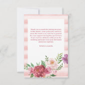 ラブシャックフィアンスピンクボウブライダルシャワー サンキューカード (裏面)