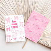 ラブシャックフィアンスピンクボウブライダルシャワー 招待状