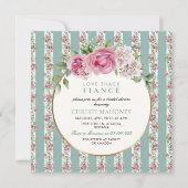 ラブシャックフィアンスフローラパーティーブライダルシャワー 招待状 (正面)