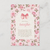 ラブシャックフィアンスブライダルシャワーレシピ エンクロージャーカード (正面)